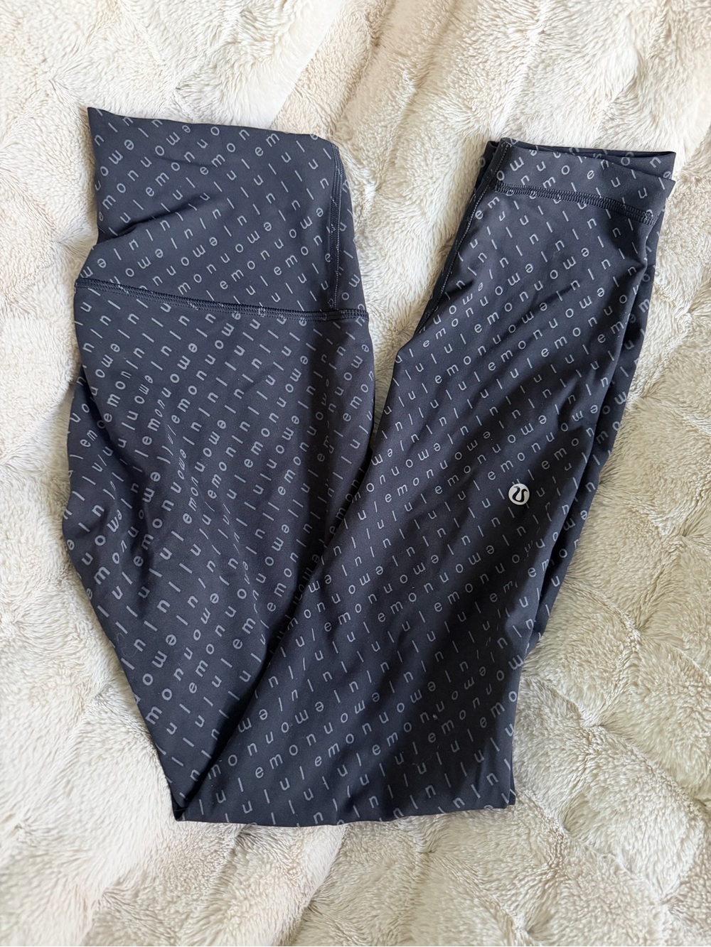 lululemon athletica Black Micro-Logo Leggings